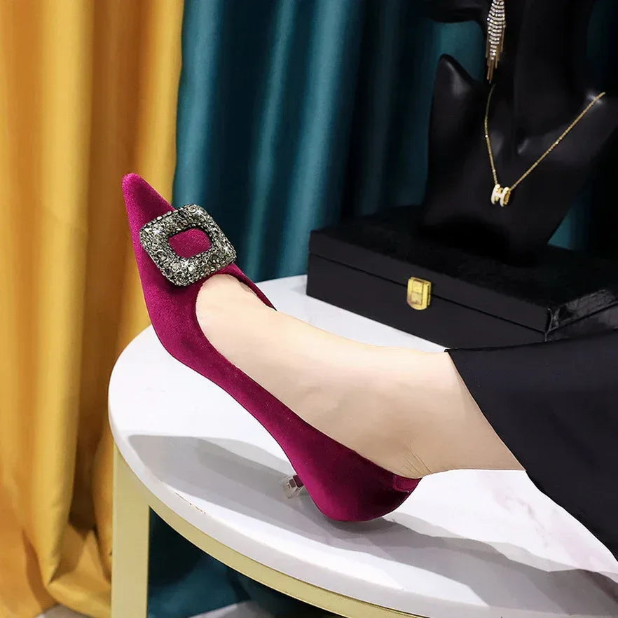Stiletto Mid-heel Shallow - Viexta