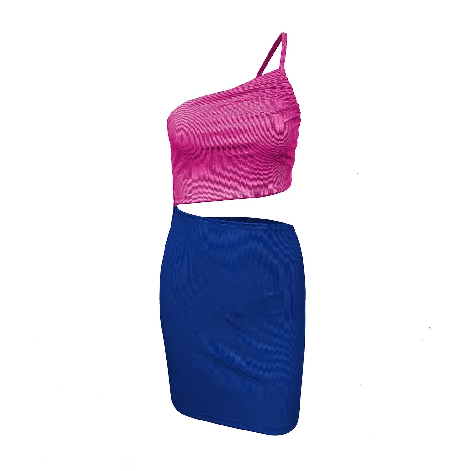 Niche Shoulder Drawstring Dress - Viexta