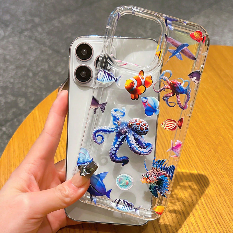 Marine Animal Airbag Drop-resistant  iPhone Case