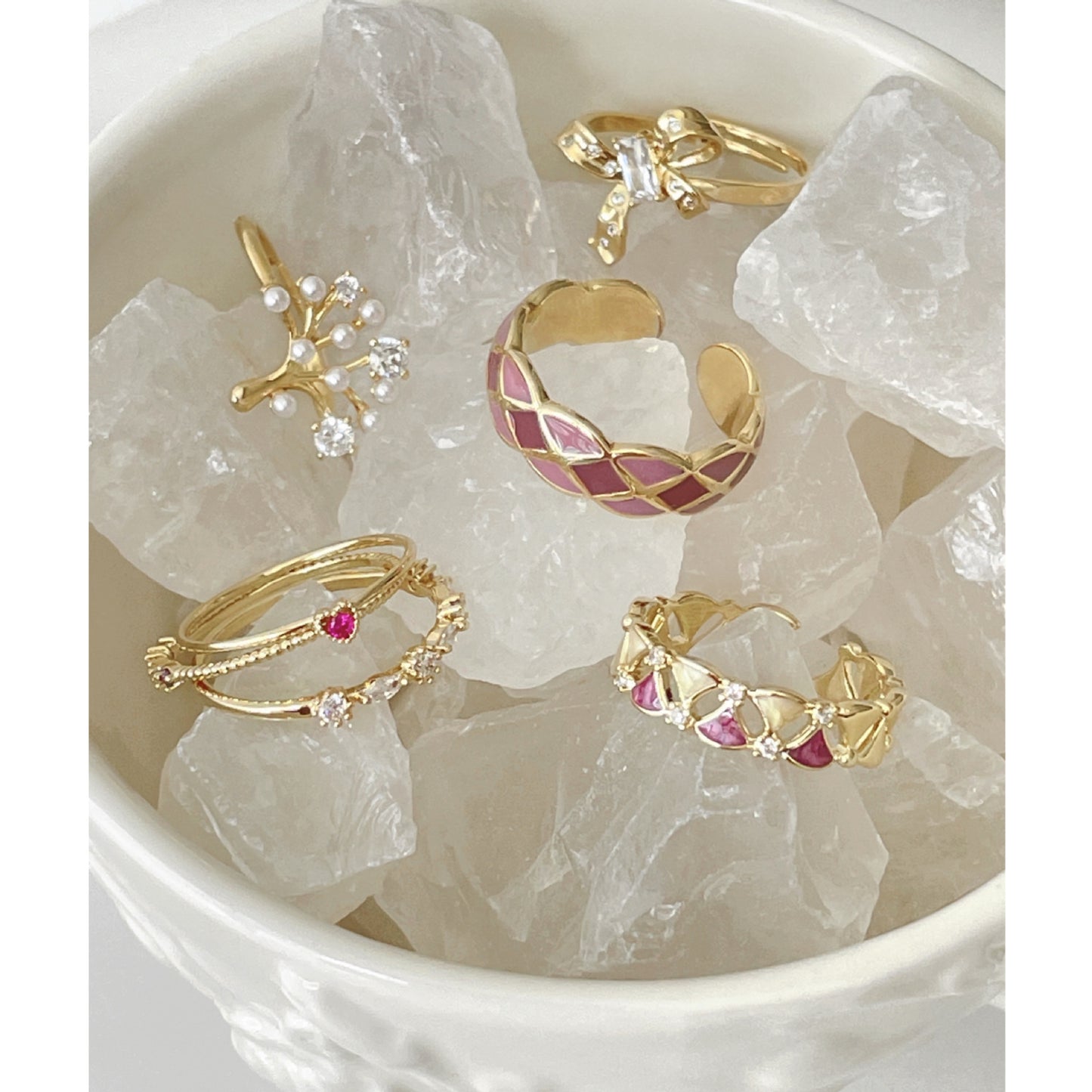 Stainless Steel Princess Rings