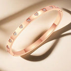 Titanium Steel Heart embedded Kada