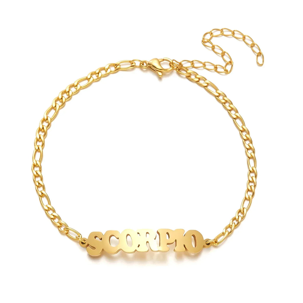 Stainless Steel Zodiac printed Bracelet - Viexta