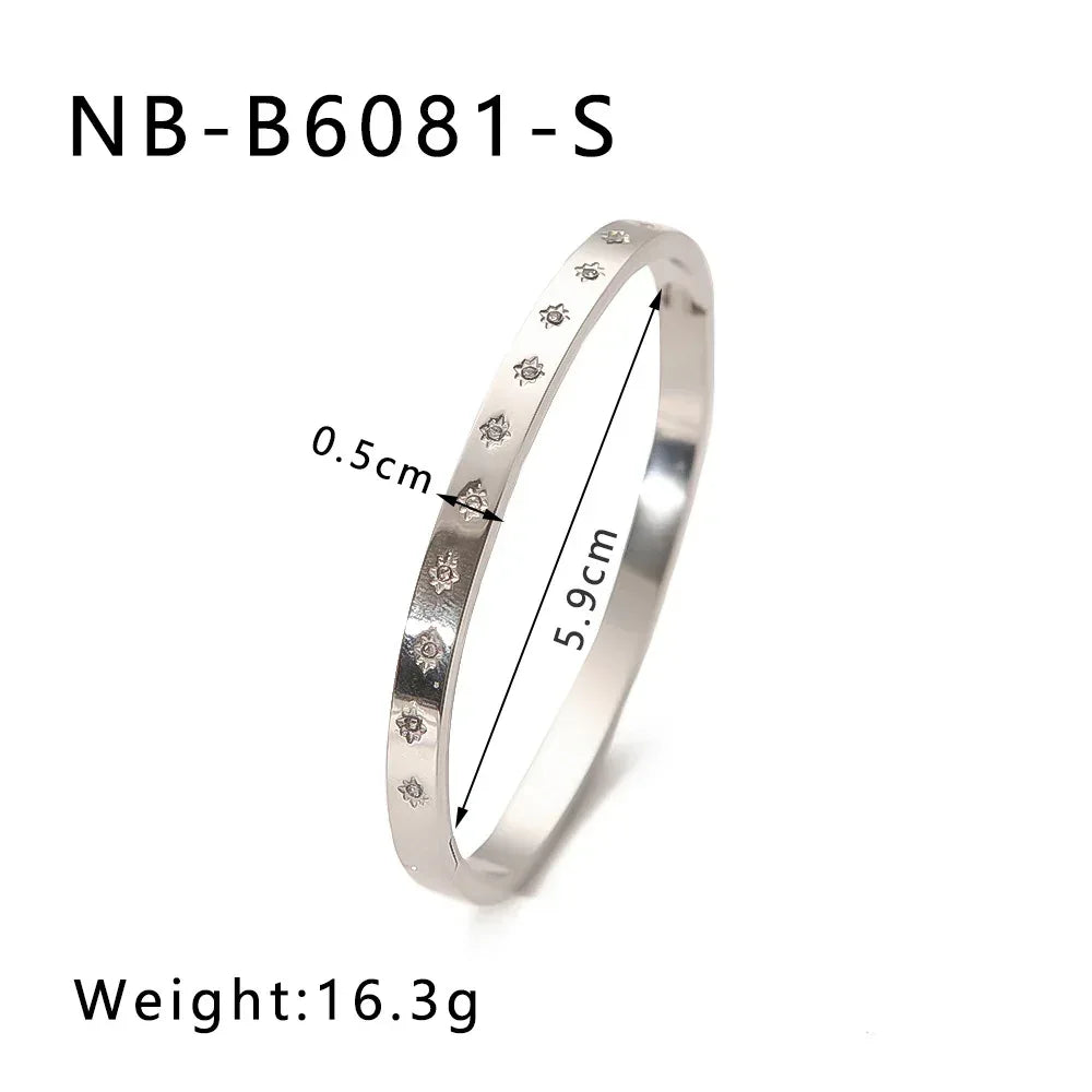 zircon-titanium-steel-electroplated-bracelet - Viexta