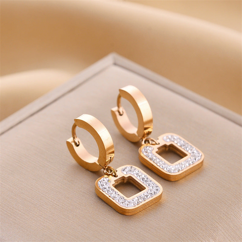 18k Trendy Hoops