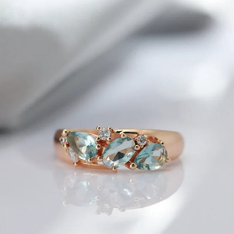 rose-gold-zircon-womens-ring - Viexta