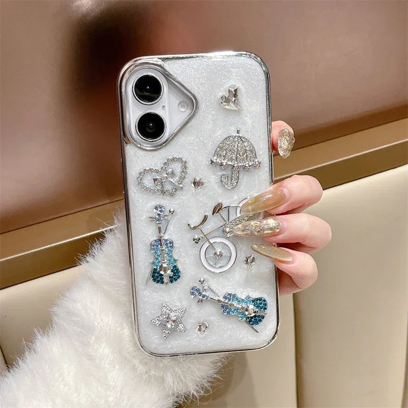 Epoxy Stereo Guitar Heart iPhone Case - Viexta