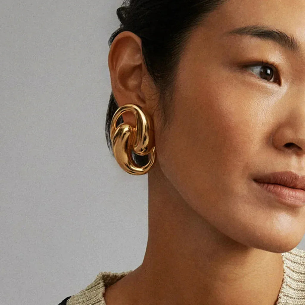 Dansley Water Drop Gold Earrings - Viexta