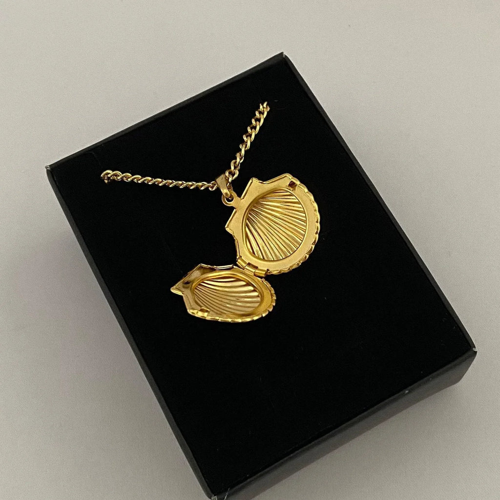Shell Titanium Steel Album Necklace - Viexta
