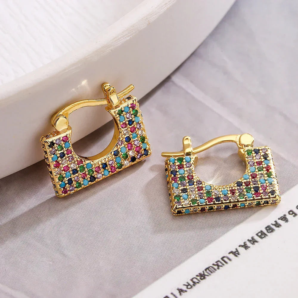 gold-plated-zircon-earrings-for-women - Viexta