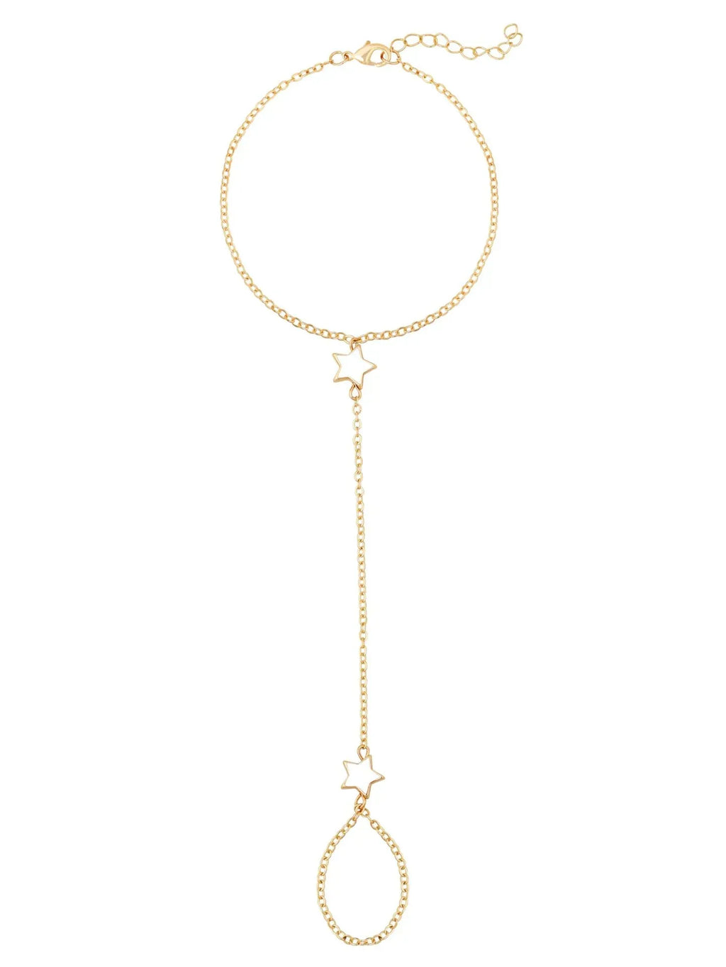 Stainless Steel Star Ring Bracelet - Viexta