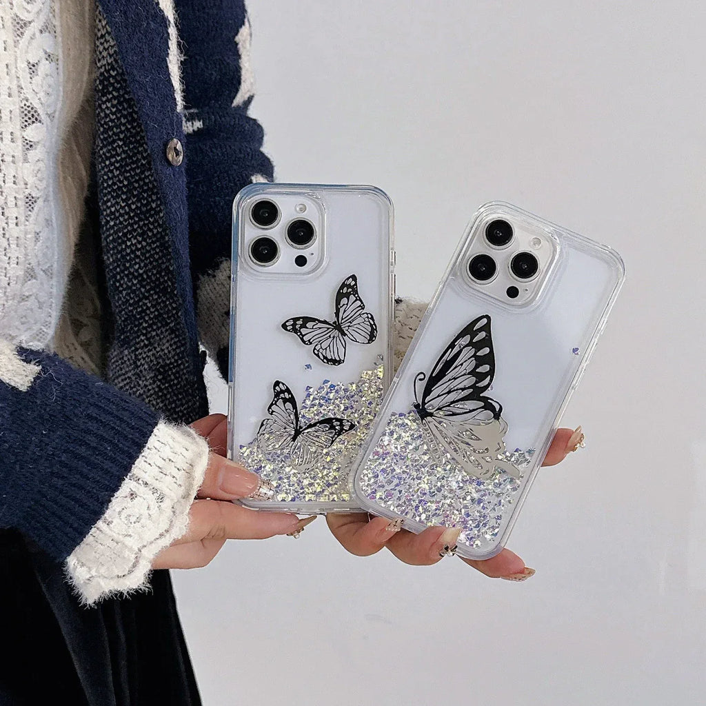 Quicksand Butterfly iPhone Case - Viexta