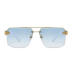 Women's Square Trimmed Sunglasses With Large Frame - Viexta