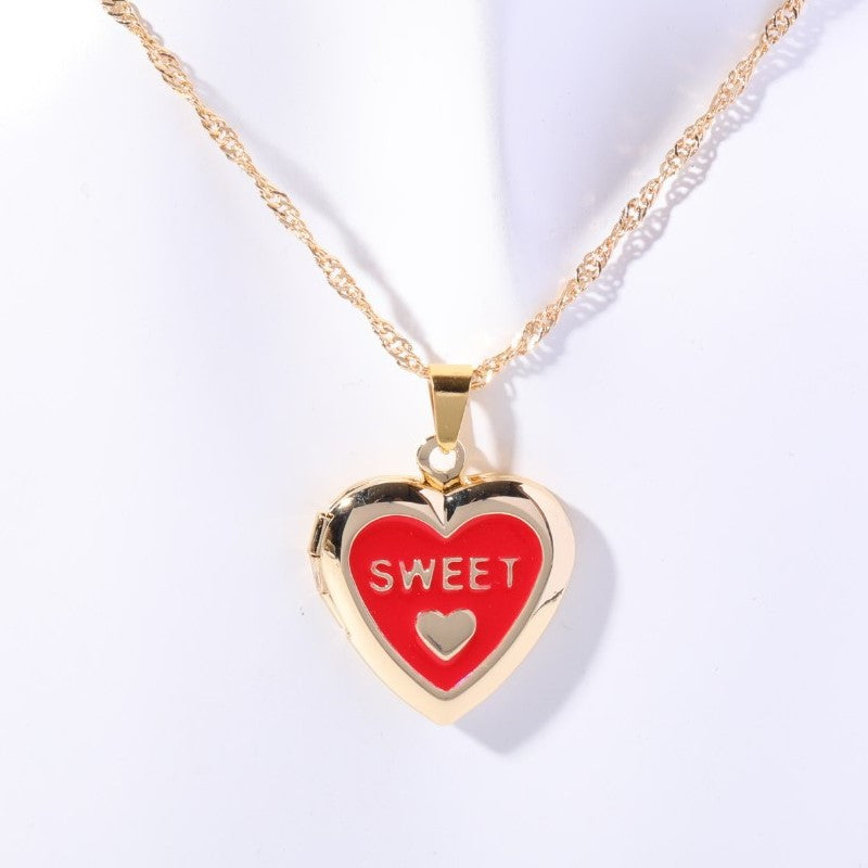 Shell Titanium Steel Album Necklace