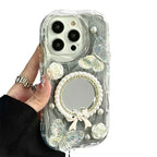 Epoxy Mirror Flower Butterfly iPhone Case - Viexta