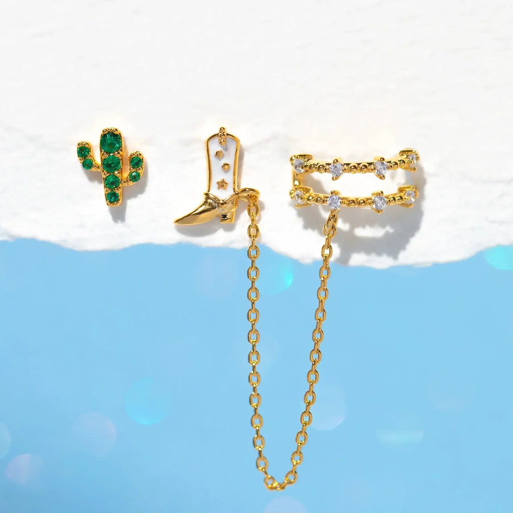 Oil Dripping Tassel Ear Clip - Viexta