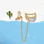 Oil Dripping Tassel Ear Clip - Viexta