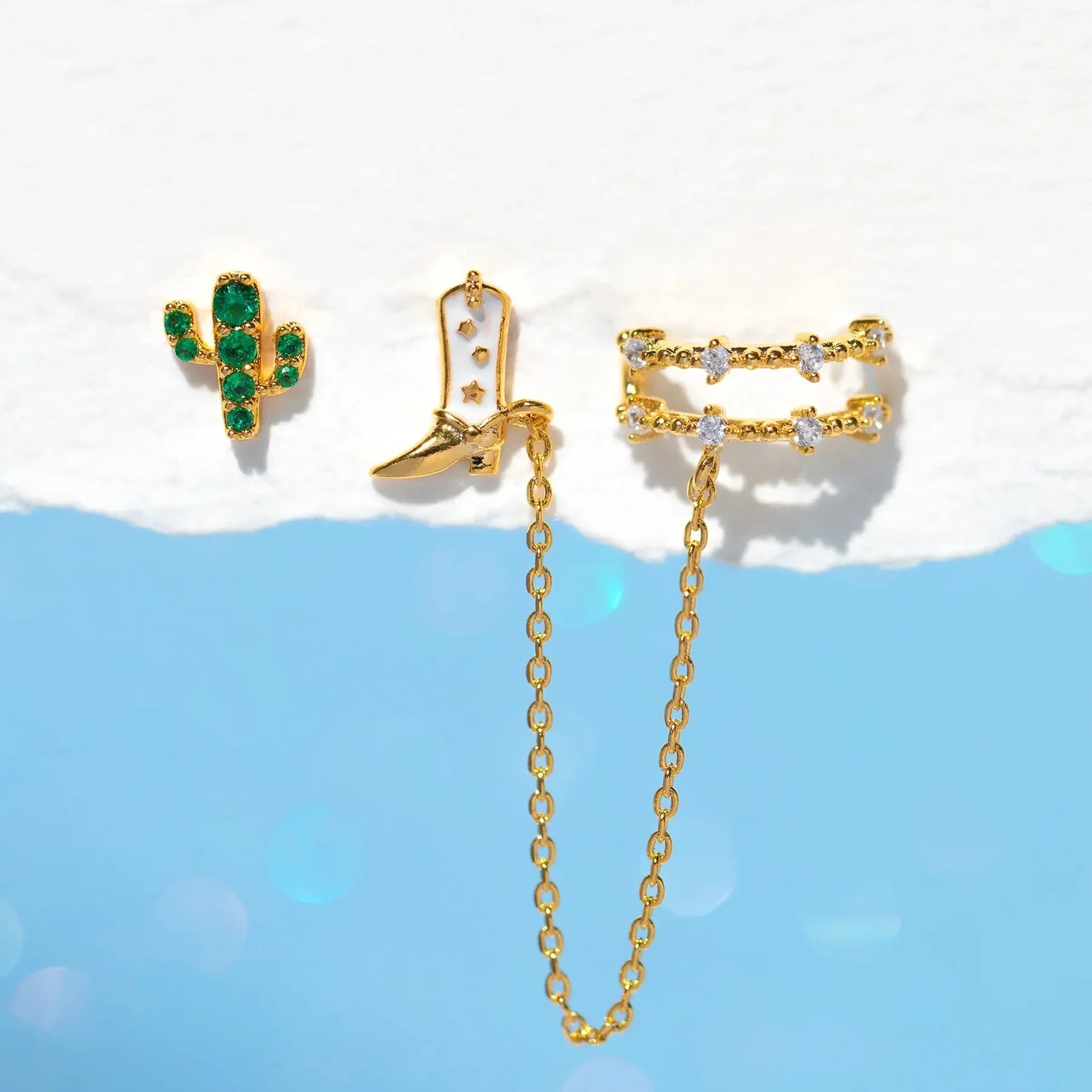 Oil Dripping Tassel Ear Clip - Viexta