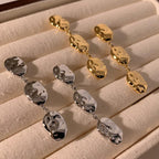 Stainless Steel Irregular Pendants Earrings