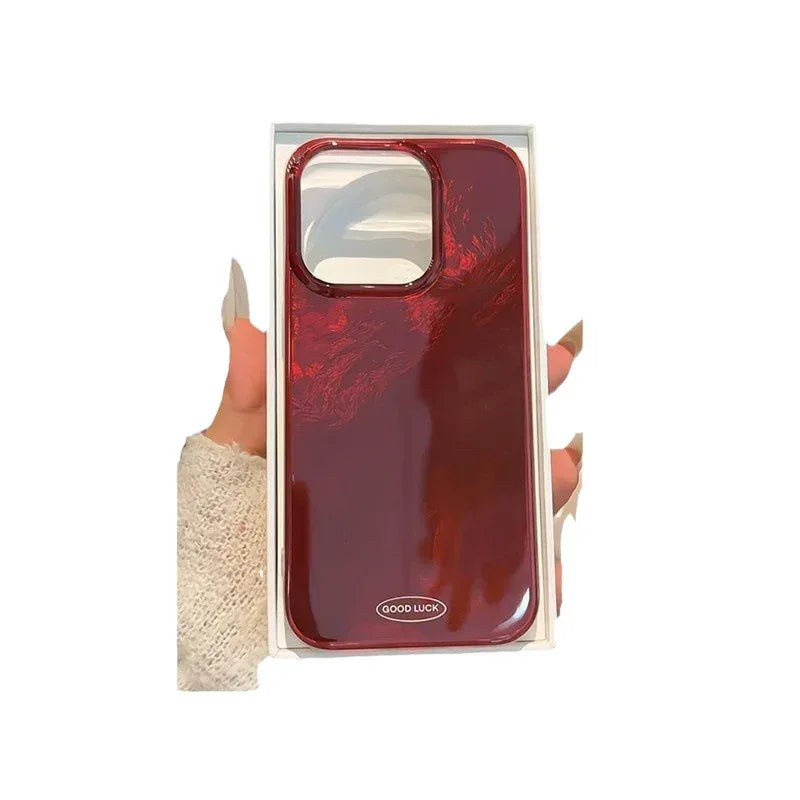 High-grade Red Smudges iPhone Case - Viexta