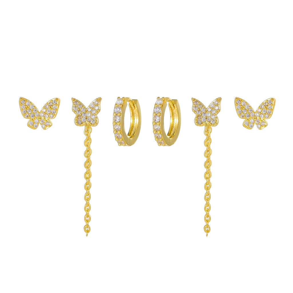 6piece Niche Stud Earrings - Viexta