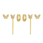 6piece Niche Stud Earrings - Viexta