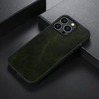 Solid Color Matte Leather iPhone Case - Viexta