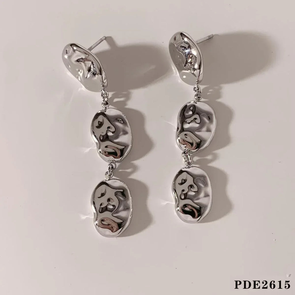 Stainless Steel Irregular Pendants Earrings - Viexta