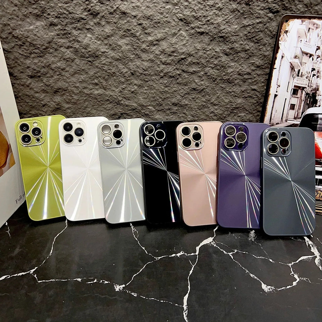 Crystal Glass Lens Protector iPhone Case - Viexta