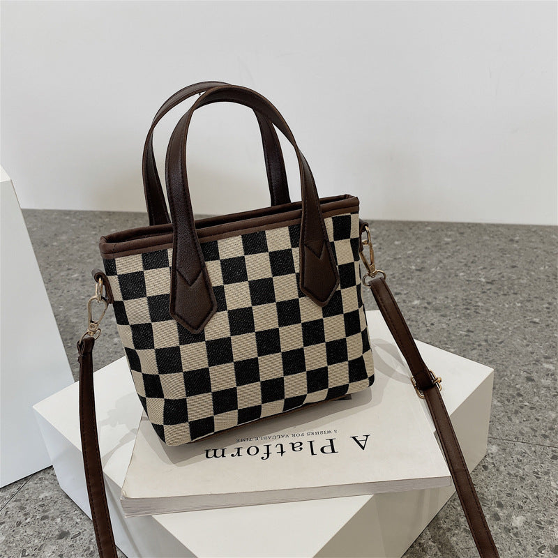 Houndstooth Shoulder Portable Bag