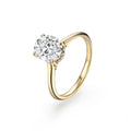 14K Gold High-grade Oval Zircon Ring