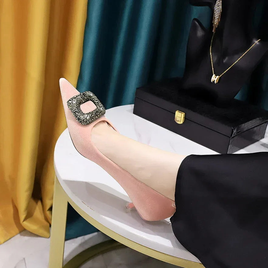 Stiletto Mid-heel Shallow - Viexta