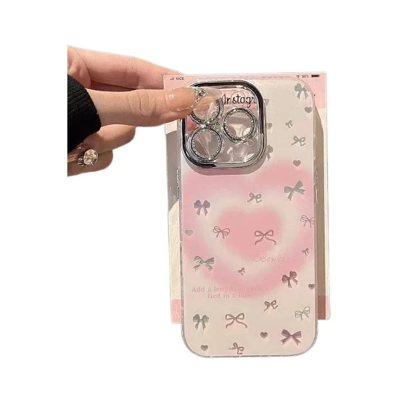 Heart Blush Bow iPhone Case - Viexta