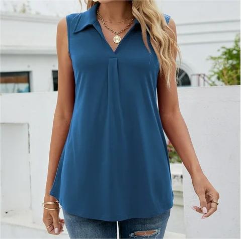 Women's Solid Color Casual Vest