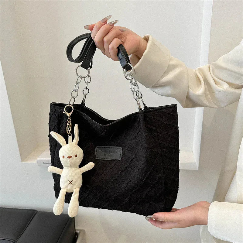 Fashion Horizontal Square Shoulder Tote Bag - Viexta
