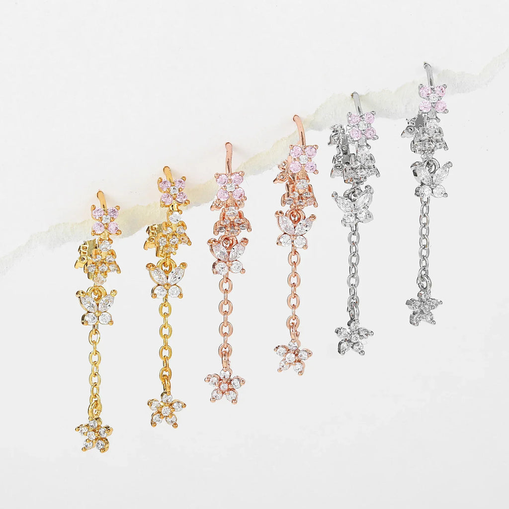 Tassel Water Drop Earrings - Viexta