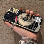 Trend Disc Electroplating Button iPhone Case - Viexta