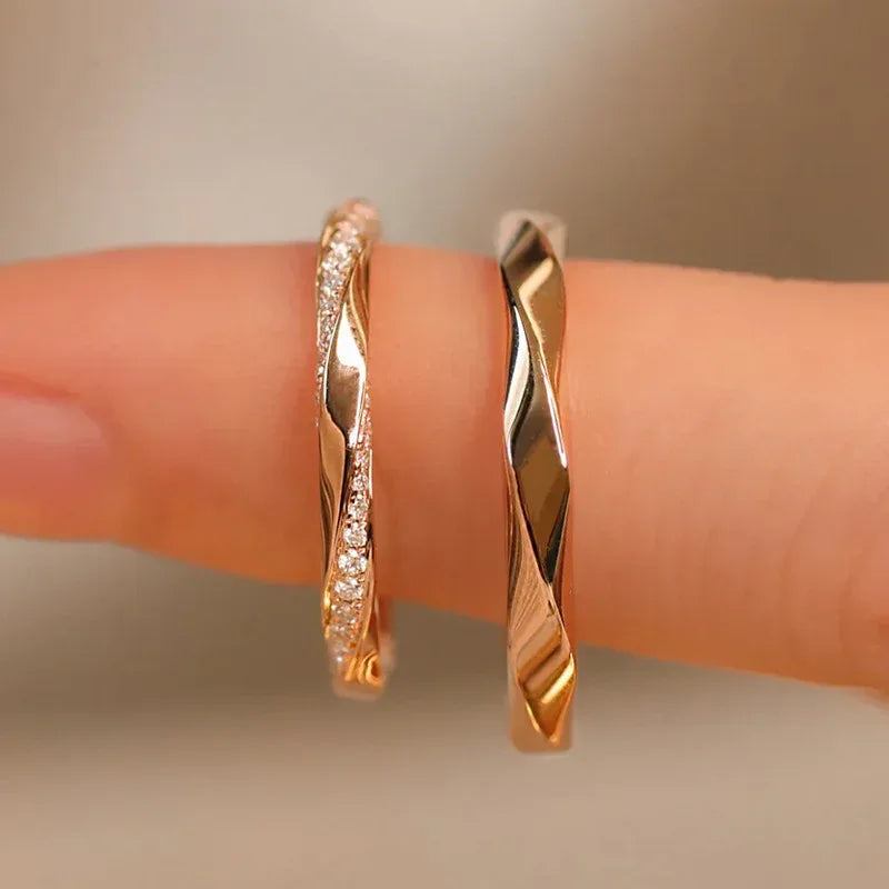 Mobius S925 Sterling Silver Couple Ring - Viexta