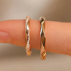 Mobius S925 Sterling Silver Couple Ring - Viexta