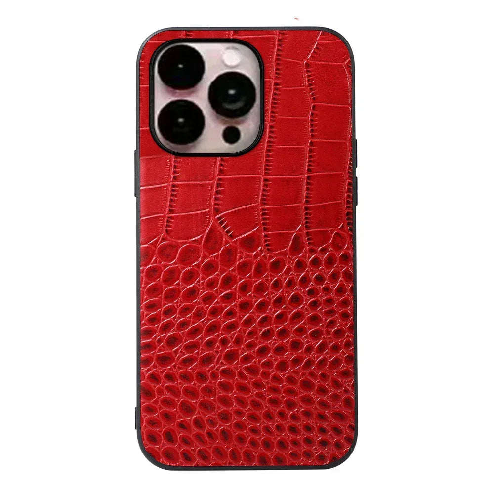 Solid Color Matte Leather iPhone Case - Viexta