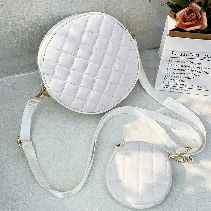 Plaid Rhombus Two-piece Bag - Viexta