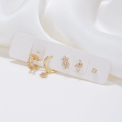 18k Five-piece Ear-cuff Set