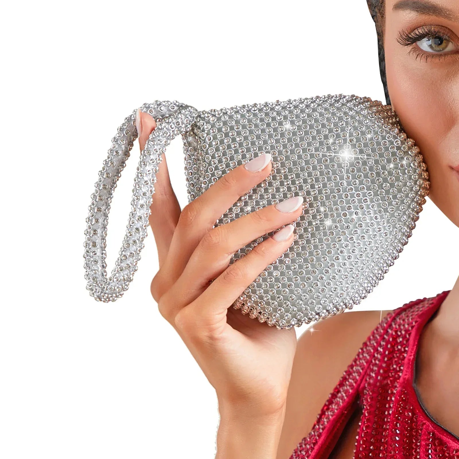 Handmade Rhinestone Portable Purse - Viexta