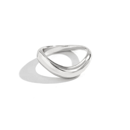 Liquid Lava Curved Ring