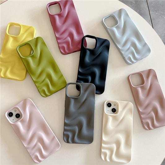 Three-dimensional Pleated Water Ripple IPhone Case