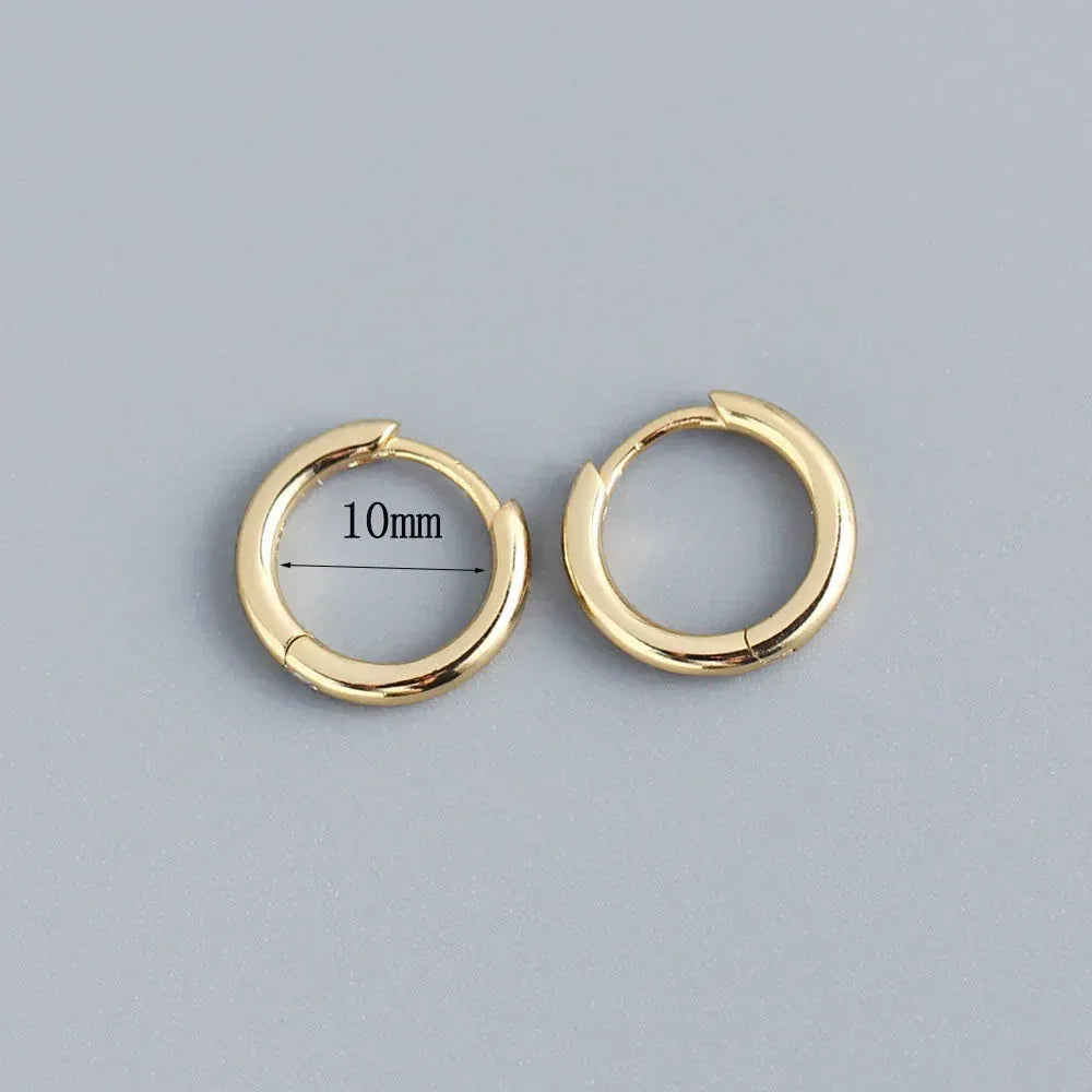 Diamond-embedded Gold-plated Versatile Earrings - Viexta