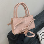 Bowknot Portable Square Bag - Viexta