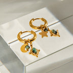 Stainless Steel Star Moon Ear Clip