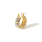 Stainless Steel Earrings With Diamonds - Viexta
