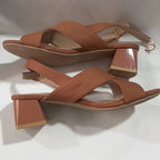 Chunky Ankle-strap Heels - Viexta