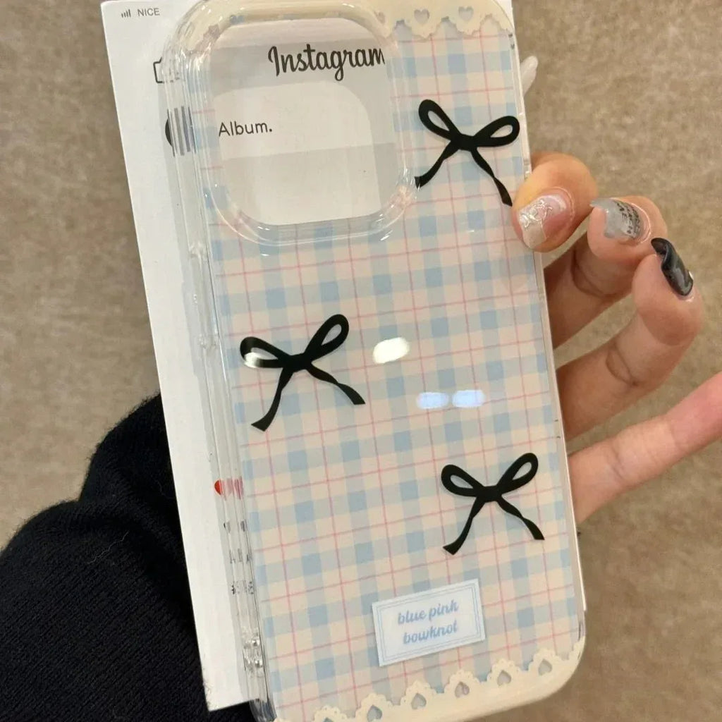Plaid Bow iPhone Case - Viexta